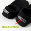 Children's summer ultra-thin socks for boys and girls, black and white anti-slip and non-dropping invisible socks, large children's cotton hollowed-out boat socks Specification image